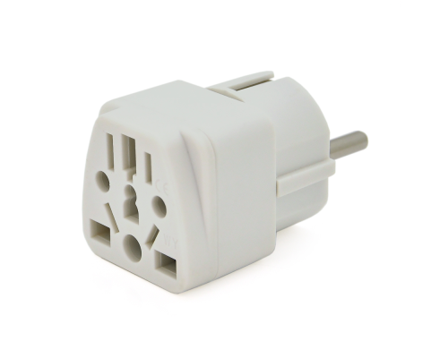 Перехідник WY-9, 250V/10A, White, BOX Перехідник WY-9, 250V/10A, White, BOX