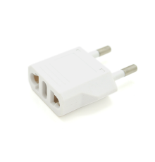 Перехідник на євророзетку Binxing WN-20 White, 110-250V, 10A, 500W, в упаковці 100 штук, ціна за штуку