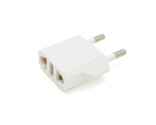 Перехідник на євророзетку Binxing WN-20 White, 110-250V, 10A, 500W, в упаковці 100 штук, ціна за штуку