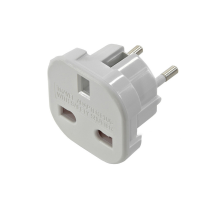 Переходник на евророзетку 9625 White, 110-250V, 10-16A, 1800W