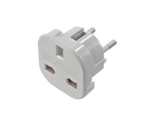 Переходник на евророзетку 9625 White, 110-250V, 10-16A, 1800W