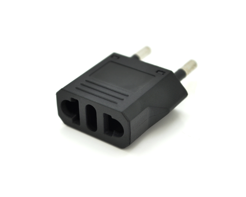 Перехідник на євророзетку Binxing WM-10 Black, 110-250V, 10A, 500W, в упаковці 100 штук, ціна за штуку