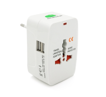Універсальний переходник все стандарти розеток 5 in 1 + USB