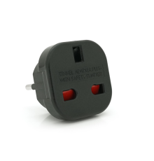 Перехідник на євророзетку YT-9625B Black, 110-250V, 10-16A, 1800W