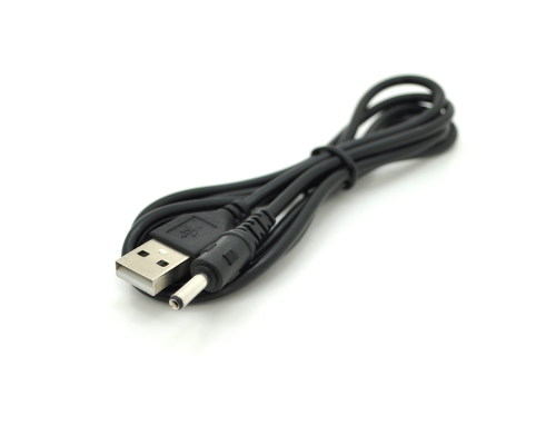 Кабель для планшета USB2.0(M)=> 3.5/1.35mm(M), 0,7м, Black, OEM