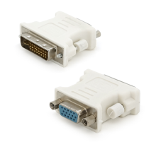 Перехідник VG A(мама)/DVI 24+5(папа)Grey Q50