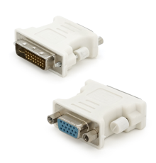 Перехідник VG A(мама)/DVI 24+5(папа)Grey Q50