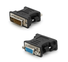 Перехідник VGA (мама) / DVI-I 24 + 5 (тато) Black Q50