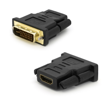 Перехідник HDMI(мама) / DVI-I 24 + 5 (тато) Black Q50