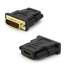 Перехідник HDMI(мама) / DVI-I 24 + 5 (тато) Black Q50