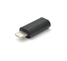 Перехідник Lighting(M) => Type-C (F), Black, OEM