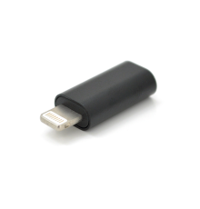 Перехідник Lighting(M) => Type-C (F), Black, OEM