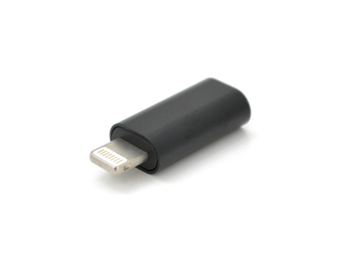 Перехідник Lighting(M) => Type-C (F), Black, OEM