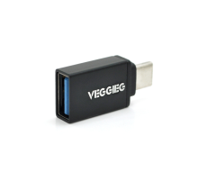 Перехідник VEGGIEG OT-B USB3.0(AF) OTG => Type-C(M), Black, Пакет
