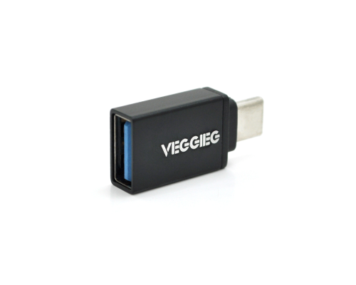 Перехідник VEGGIEG OT-B USB3.0(AF) OTG => Type-C(M), Black, Пакет Перехідник VEGGIEG OT-B USB3.0(AF) OTG => Type-C(M), Black, Пакет