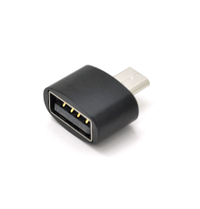 Перехідник YHL888 USB2.0(AF) OTG => microUSB(M), Black, OEM