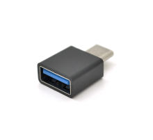 Перехідник USB3.0(AF) OTG => Type-C(M), Black/White, OEM