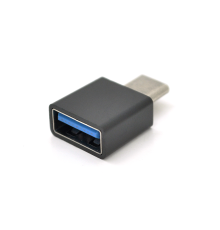 Перехідник USB3.0(AF) OTG => Type-C(M), Black/White, OEM
