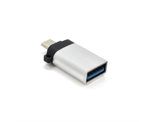 Перехідник VEGGIEG TC-113 USB3.0(AF) OTG => microUSB(M), Silver, Пакет Перехідник VEGGIEG TC-113 USB3.0(AF) OTG => microUSB(M), Silver, Пакет