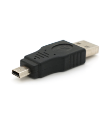 Перехідник USB1.1(F) => miniUSB(M), Black, Пакет