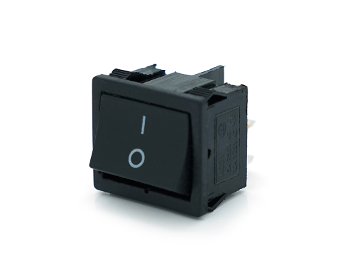 Перемикач ON-OFF KCD1-104, 250VAC/6A, 4 контакти, Black, Q100