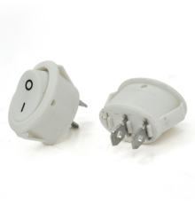 Перемикач ON-OFF KCD1-301, 250VAC /10A, 2 контакти, White, Q100
