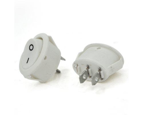 Перемикач ON-OFF KCD1-301, 250VAC /10A, 2 контакти, White, Q100 Перемикач ON-OFF KCD1-301, 250VAC /10A, 2 контакти, White, Q100