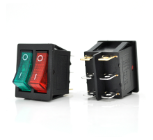 Перемикач ON-ON KCD3-212N, 250VAC / 15A, 6 контактів, Red/Green, Q50 ( 245*170*41 ) 0,75 кг Перемикач ON-ON KCD3-212N, 250VAC / 15A, 6 контактів, Red/Green, Q50 ( 245*170*41 ) 0,75 кг