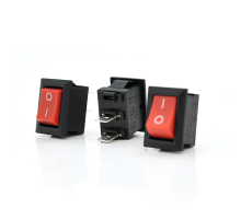 Перемикач ON-OFF KCD11-101 Small, 250VAC/3A, 2 контакти, Red, Q500