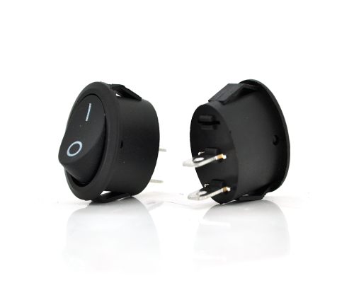Перемикач ON-OFF KCD1-301, 250VAC/10A, 2 контакти, Black, Q200