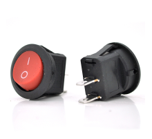 Перемикач ON-OFF QY611-101, 250VAC/3A, 2 контакта, Red, Q200