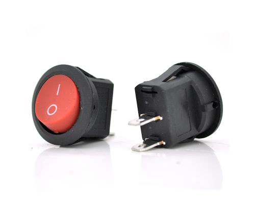 Перемикач ON-OFF QY611-101, 250VAC/3A, 2 контакта, Red, Q200 Перемикач ON-OFF QY611-101, 250VAC/3A, 2 контакта, Red, Q200