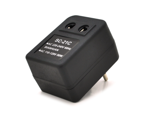 Перетворювач напруги трансформаторний 50W Input 220 V / Output 110V, + універсальна розетка та перехідник