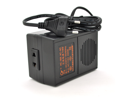 Перетворювач напруги Input 220 V / Output 110V, + універсальна розетка
