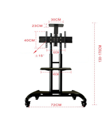 Кронштейн для TV PiPo PP- AVA 1500, 32 "-46" -75 ", до 45кг, кут нахилу ± 15 °, Black, Box
