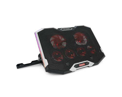 Підставка для ноутбука IceCoorel K9, 10-17", 4*100mm 1400±10% RPM + 4*70mm 2500±10%RPM, 2xUSB2.0 + підставка для мобільного телефону Підставка для ноутбука IceCoorel K9, 10-17", 4*100mm 1400±10% RPM + 4*70mm 2500±10%RPM, 2xUSB2.0 + підставка для мобільного телефону