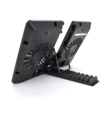 Підставка під ноутбук DeepCool U-PAL, 10-15,6", 2*140mm 1000±10% RPM, корпус пластик+алюміній, 390 х 280 х 27.5 mm, Black, Box