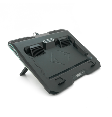Підставка під ноутбук IceCoorel A3, 10-15.6", 2*60мм 2800±10% RPM, корпус пластик, 2xUSB2.0 + LCD + speed controllers, 400x350x45mm, Black, Box, Q10