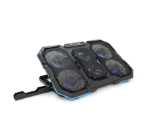 Підставка для ноутбука IceCoorel N6, 14-18", 4*95mm 1200±10% RPM + 2*70mm 2500±10 %RPM, 2xUSB2.0 + підставка для мобільного телефону