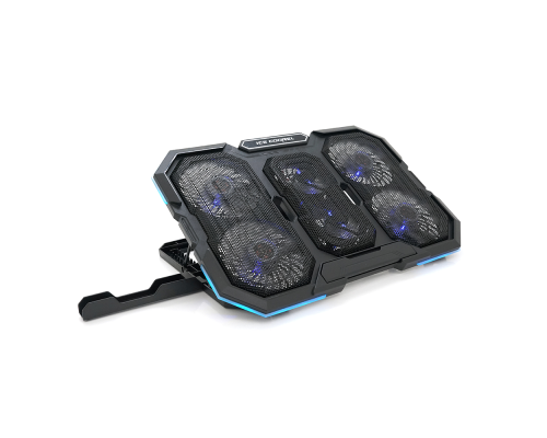 Підставка для ноутбука IceCoorel N6, 14-18", 4*95mm 1200±10% RPM + 2*70mm 2500±10 %RPM, 2xUSB2.0 + підставка для мобільного телефону