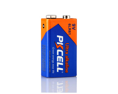 Батарейка лужна PKCELL 9V / 6LR61, крона, 1 штука shrink ціна за shrink, Q24