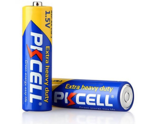 Батарейка сольова PKCELL 1.5V AA/R6, 2 штуки shrink ціна за shrink, Q20/360