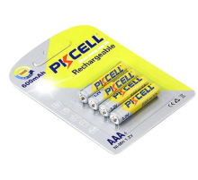 Акумулятор PKCELL 1.2V AAA 600mAh NiMH Rechargeable Battery, 4 штуки в блістері ціна за блістер, Q12
