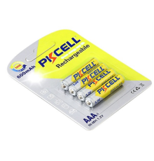 Акумулятор PKCELL 1.2V AAA 600mAh NiMH Rechargeable Battery, 4 штуки в блістері ціна за блістер, Q12