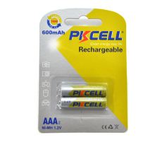 Акумулятор PKCELL 1.2V AAA 600mAh NiMH Rechargeable Battery, 2 штуки в блістері ціна за блістер, Q12