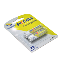 Акумулятор PKCELL 1.2V AA 2600mAh NiMH Rechargeable Battery, 2 штуки у блістері ціна за блістер, Q12