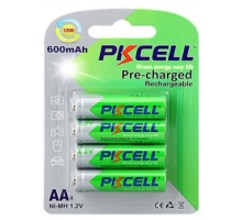 Акумулятор PKCELL 1.2V AA 600mAh NiMH Already Charged, 4 штуки у блістері ціна за блістер, Q12 Акумулятор PKCELL 1.2V AA 600mAh NiMH Already Charged, 4 штуки у блістері ціна за блістер, Q12