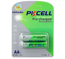 Акумулятор PKCELL 1.2V AA 600mAh NiMH Already Charged, 2 штуки у блістері ціна за блістер, Q12