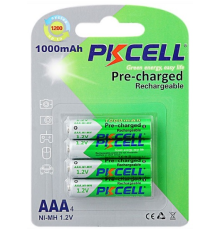 Акумулятор PKCELL 1.2V AAA 1000mAh NiMH Already Charged, 4 штуки у блістері ціна за блістер, Q12