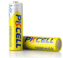 Акумулятор PKCELL 1.2V AA 1300mAh NiMH Rechargeable Battery, 2 штуки у блістері ціна за блістер, Q